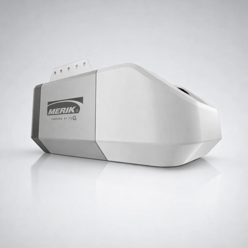 MERIK 711W / OPERADOR / ¾ HP USO RESIDENCIAL / 120 V 60 HZ, MOTOR 24VDC / CONECTIVIDAD WI-FI Y BLUETOOTH COMPATIBLE MYQ.