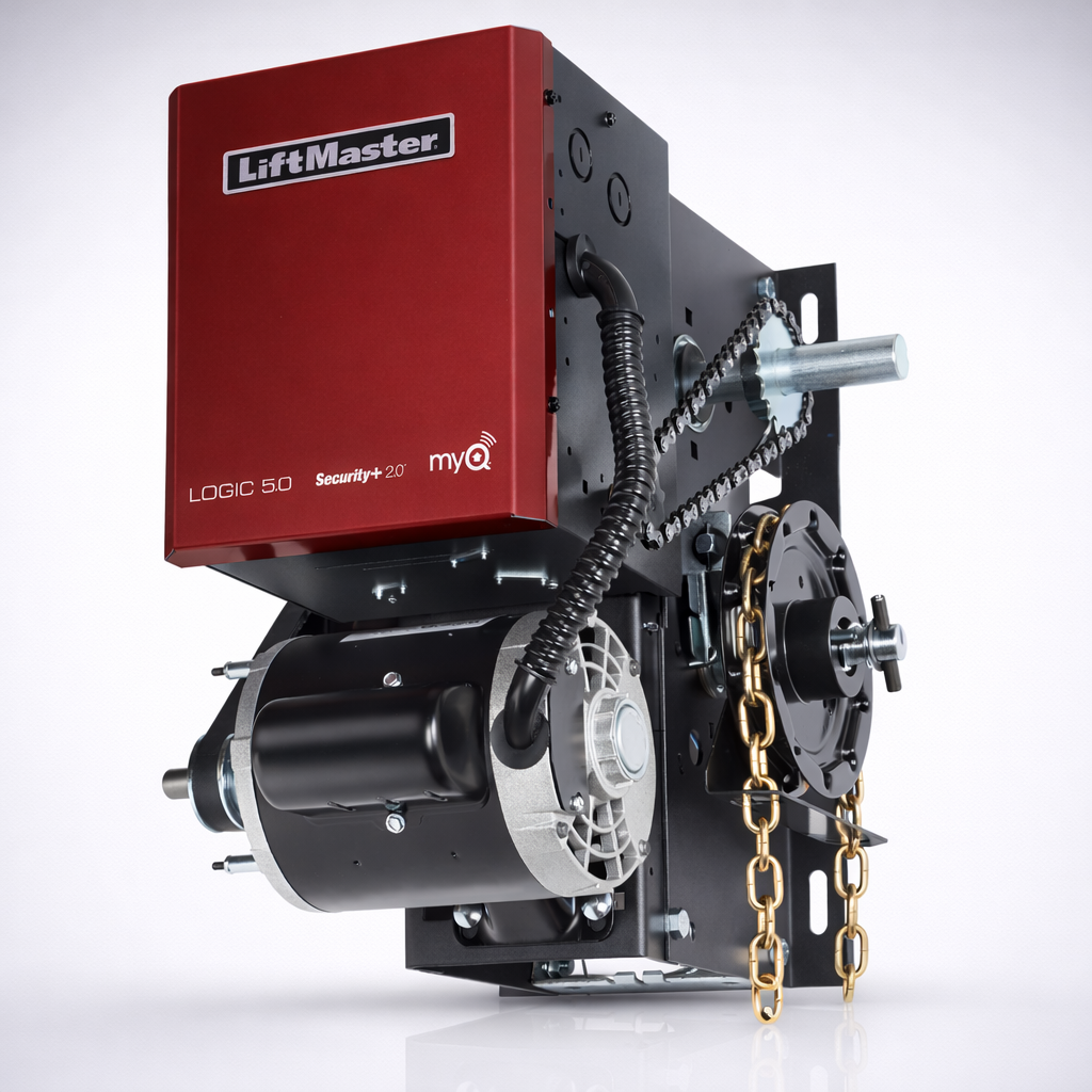LIFTMASTER H101L5 / OPERADOR  / 115VCA 230VCA 60HZ / MOTOR DE USO INDUSTRIAL, TARJETA LÓGICA, EQUIPO, BOTONERA, ENGRANE, CADENA, MÉNSULA.