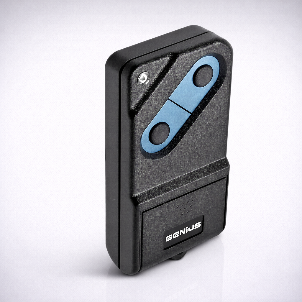 GENIUS TM433 / TRANSMISOR / CONTROL / 2 CANALES / DIP SWITCH / CONTROL REMOTO PARA MOTORES Y EQUIPOS GENIUS, PROGRAMACIÓN MEDIANTE INTERRUPTORES DIP, COMPATIBLE CON RECEPTORES GENIUS