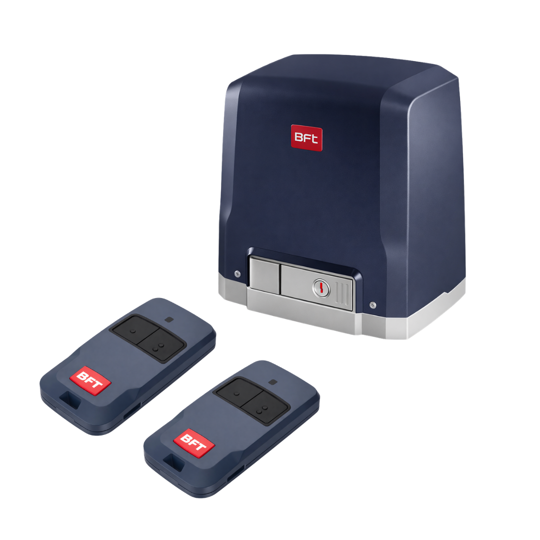 KIT / BFT DEIMOS A400 / HASTA 400 KG USO RESIDENCIAL / 120 V 60 HZ / MOTOR / TARJETA DE CONTROL / FINAL DE CARRERA / TORNILLERIA / 2 TRANSMISORES MITTO